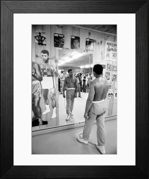 Framed Print : Muhammad Ali training at his camp in Deer Lake Pennsylvania January 1974 Framed Print : Muhammad Ali training at his camp in Deer Lake Pennsylvania January 1974