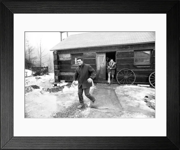 Framed Print : Muhammad Ali training at his camp in Deer Lake Pennsylvania January 1974 Framed Print : Muhammad Ali training at his camp in Deer Lake Pennsylvania January 1974