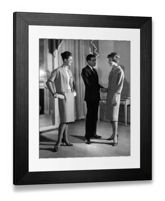 Framed Print : Clothing Fashion 1958. November 1958 P021901 Framed Print : Clothing Fashion 1958. November 1958 P021901