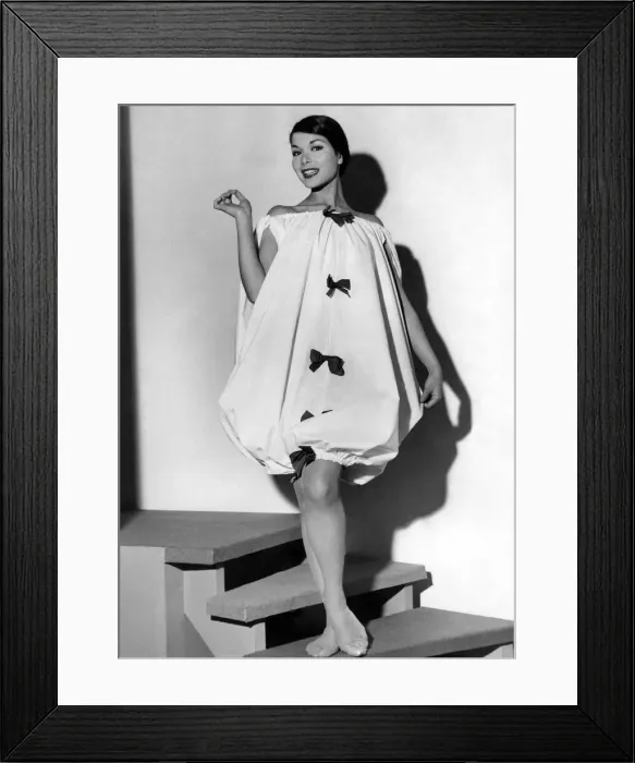 Framed Print : Clothing: Fashion: Nightwear: The Ideal Home Exhibition opened at Olympia