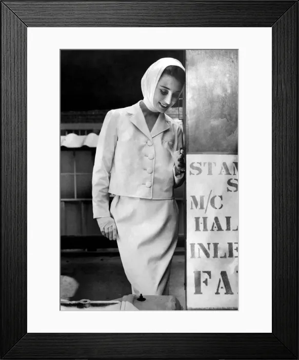Framed Print : Clothing Misc. 1959. It looks like a luxury leather suit-and it Framed Print : Clothing Misc. 1959. It looks like a luxury leather suit-and it