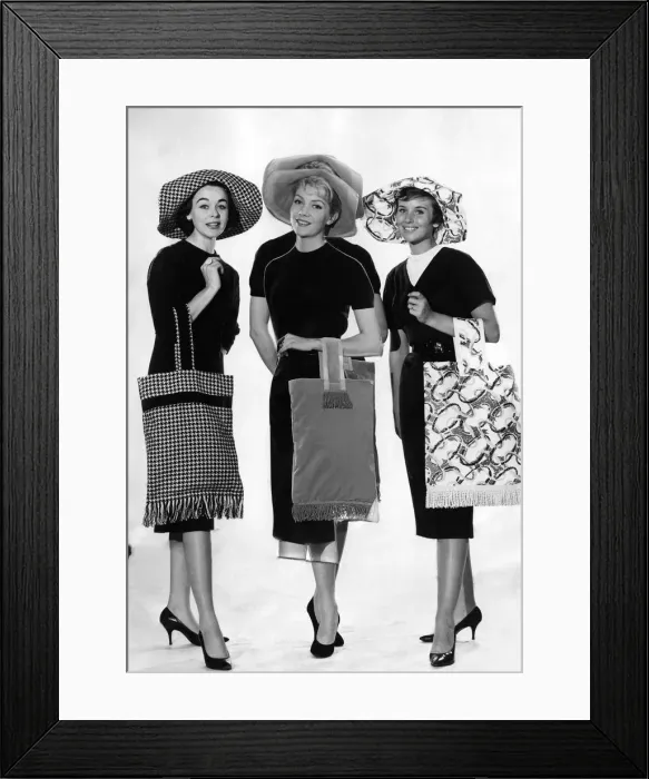 Framed Print : Reveille Fashions: L to R: Jackie Jackson, Nicky Allan and Ann Cave Framed Print : Reveille Fashions: L to R: Jackie Jackson, Nicky Allan and Ann Cave