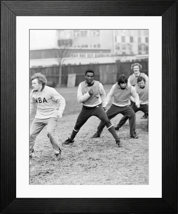 Framed Print : Laurie Cunningham on his first day of training at West Bromwich Albion Framed Print : Laurie Cunningham on his first day of training at West Bromwich Albion
