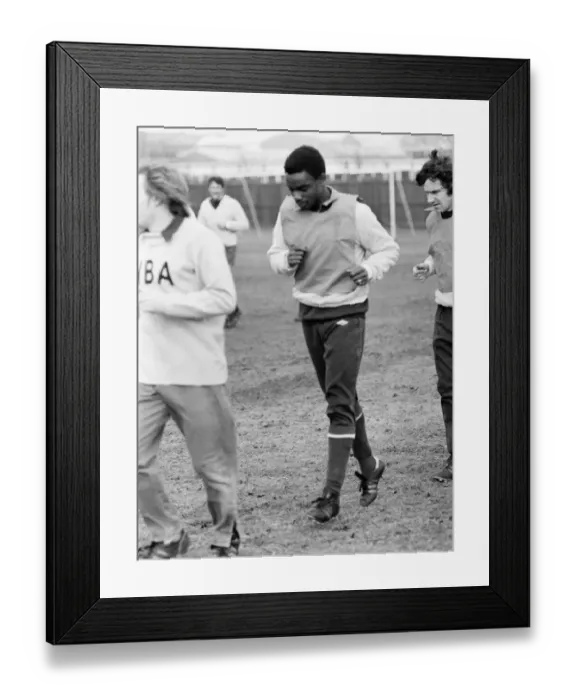 Framed Print : Laurie Cunningham on his first day of training at West Bromwich Albion