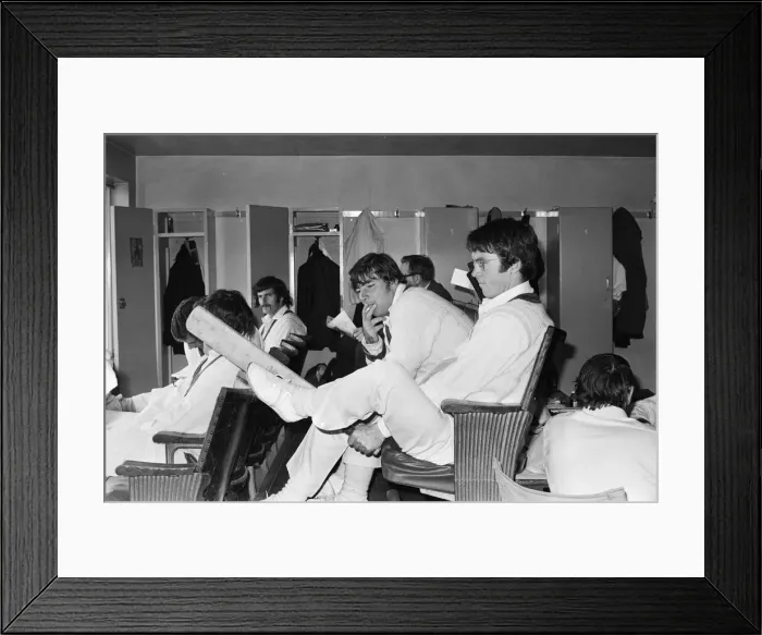Framed Print : Australian tour of Great Britain for the Ashes. First test match at Old Trafford