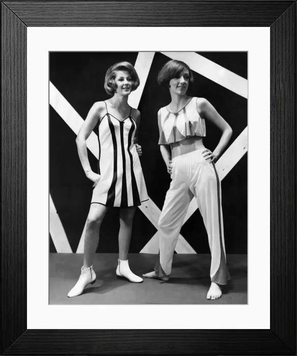 Framed Print : Clothing fashion Underwear: Pat Chapman in a Scats shimmy Framed Print : Clothing fashion Underwear: Pat Chapman in a Scats shimmy