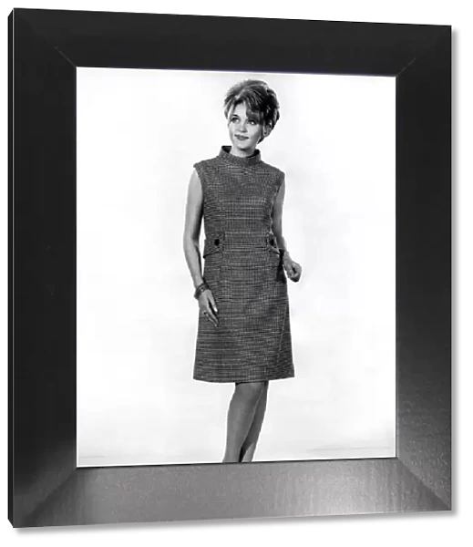 Clothing Fashion 1966: Model Delia Freeman. February 1966 P021429