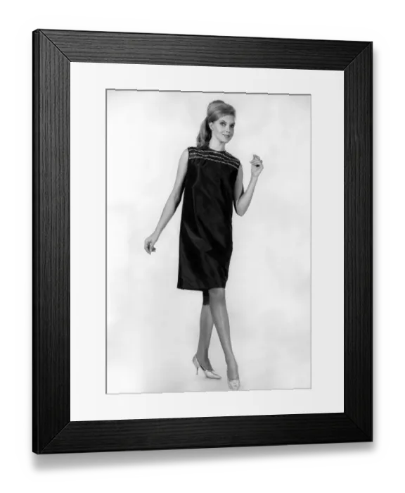Framed Print : Reveille: Fashions 1966. Model Maureen Walker. October 1966 P021403