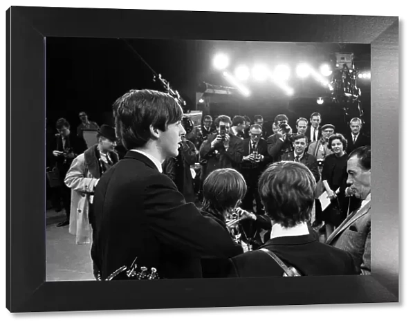The Beatles, in the Studio of CBSs Ed Sullivan Show