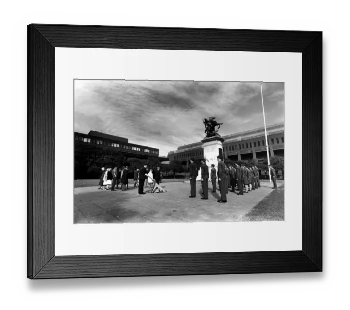 Framed Print : World War Two - Second World War - The Battle of Britain rememberance ceremony at Eldon