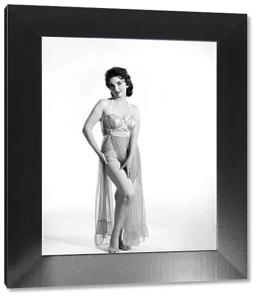 Clothing: Fashion: Underwear: Eileen Johns modelling underwear and nightee