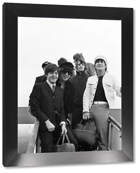 The Beatles at London Heathrow Airport, Sunday 4th July 1965