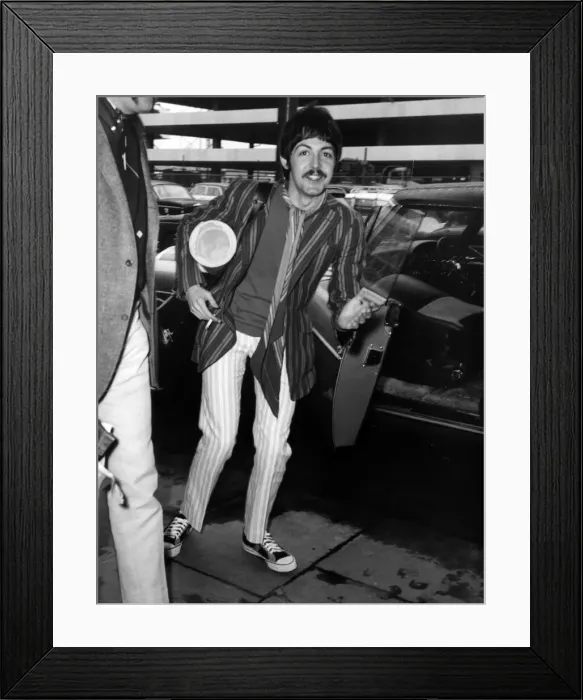 Framed Print : Paul McCartney, London Heathrow Airport, 13th April 1967