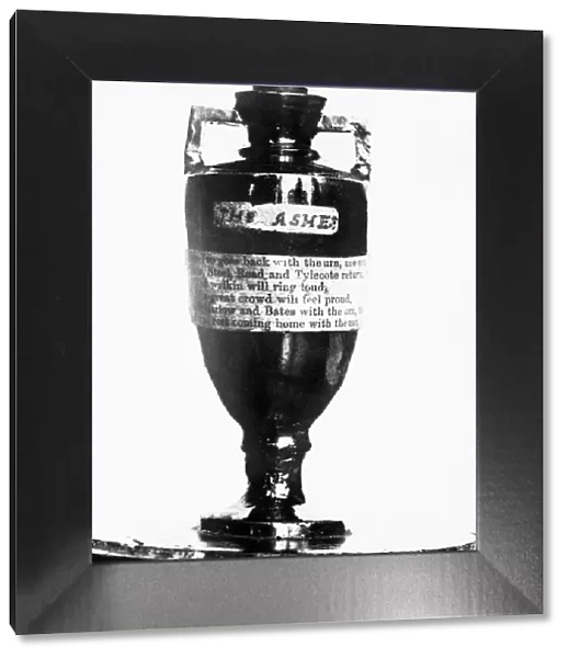 The Ashes trophy, competed for by England and Australia. 19th August 1953