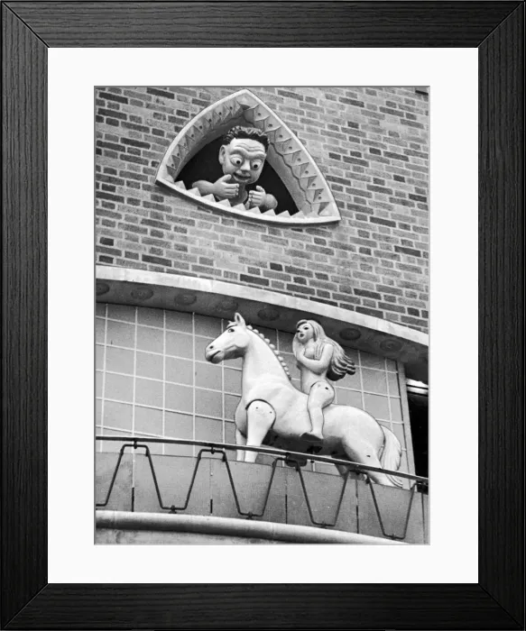 Framed Print : The Godiva Clock, Broadgate, City Centre, Coventry, 1953