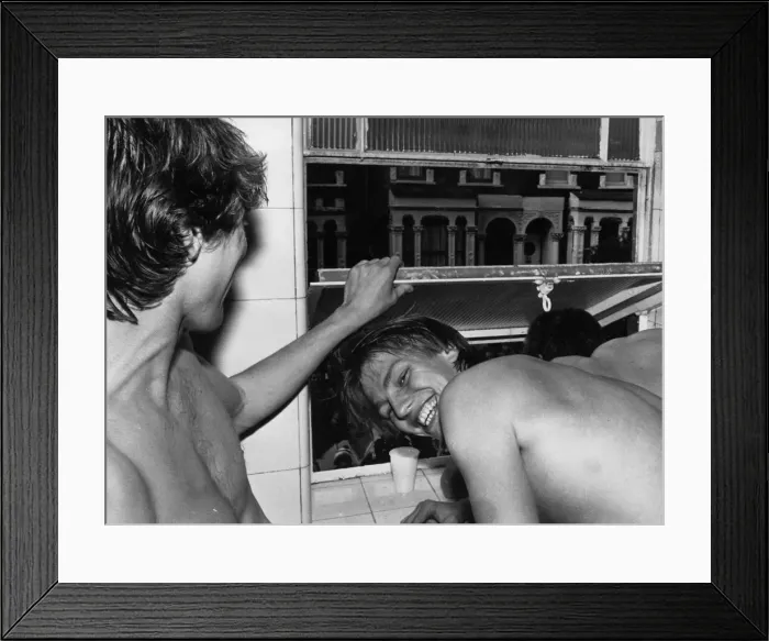 Framed Print : Celebrations for Aston Villa players after learning that they had become champions