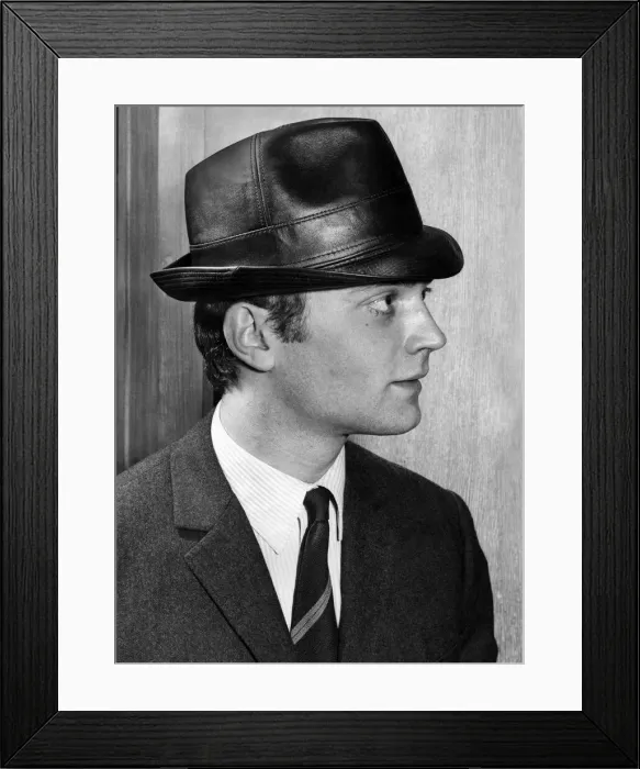 Framed Print : Clothing: Fashion Mens Wear Hats. April 1963 P021641