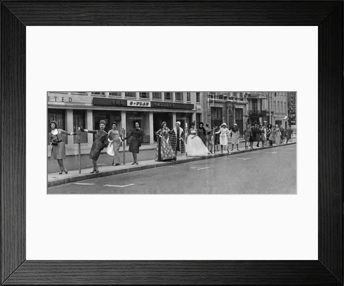 Framed Print : Clothing: Mannequins: Twenty four of Britains models have spent nearly one thousand Framed Print : Clothing: Mannequins: Twenty four of Britains models have spent nearly one thousand