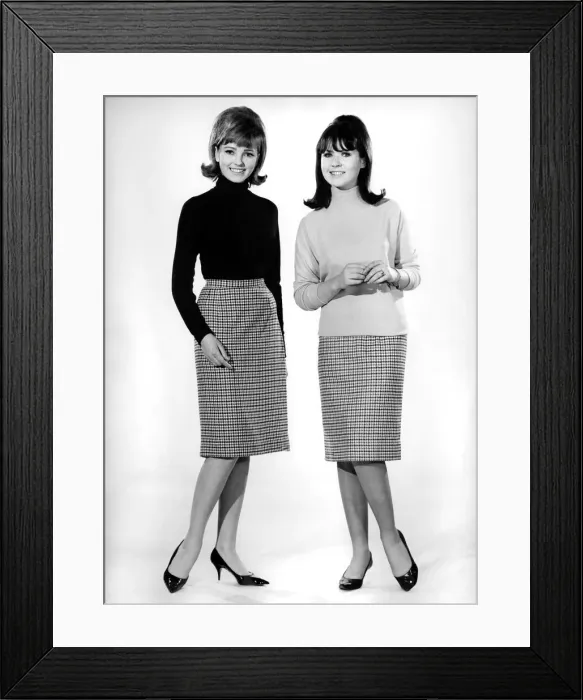 Framed Print : Reveille Fashions: Vivienne Cornwall and Rosemary Bell. February 1965 P006619 Framed Print : Reveille Fashions: Vivienne Cornwall and Rosemary Bell. February 1965 P006619