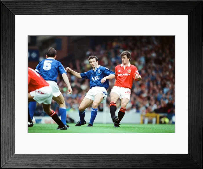 Framed Print : Everton 0-2 Manchester United, league match at Goodison Park