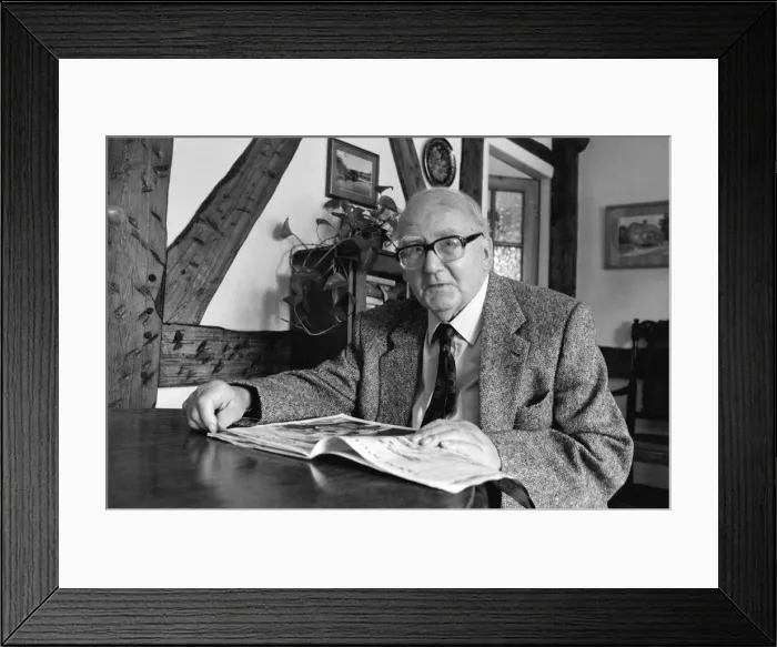 Framed Print : Mr Anthony Pratt, the man who invented the board game Cleudo, lives in Leach Green Lane Framed Print : Mr Anthony Pratt, the man who invented the board game Cleudo, lives in Leach Green Lane