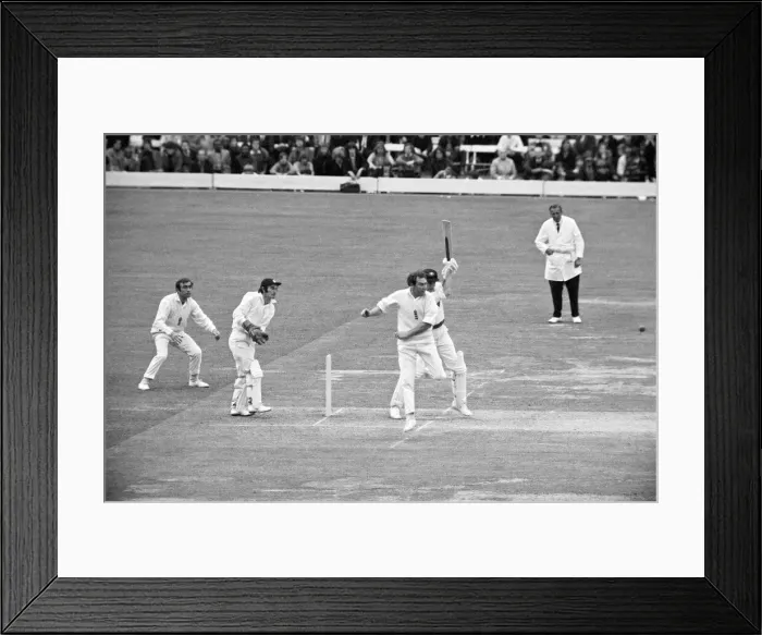 Framed Print : Australian tour of Great Britain for the Ashes. Second day of the Second test Framed Print : Australian tour of Great Britain for the Ashes. Second day of the Second test
