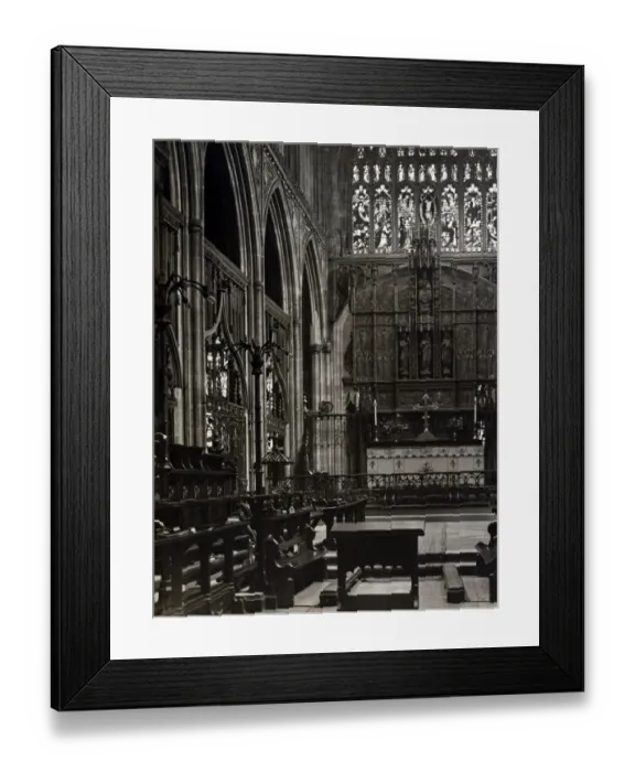 Framed Print : Manchester Cathedral, 1921. Manchester Cathedral is a medieval church on Victoria Street