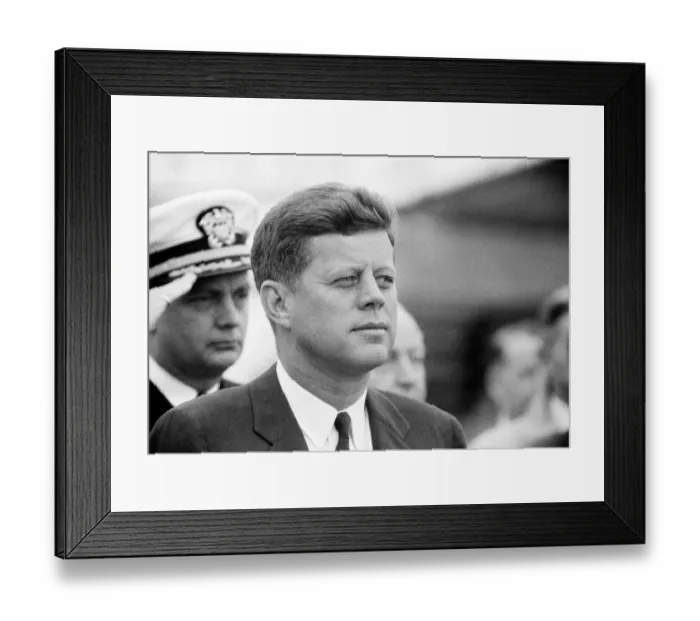 Framed Print : The visit of American President John F Kennedy to Vienna