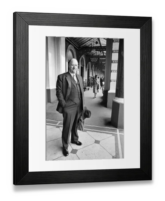 Framed Print : Dr Richard Beeching, Chairman of British Railways, at Rail Plan Conference Framed Print : Dr Richard Beeching, Chairman of British Railways, at Rail Plan Conference
