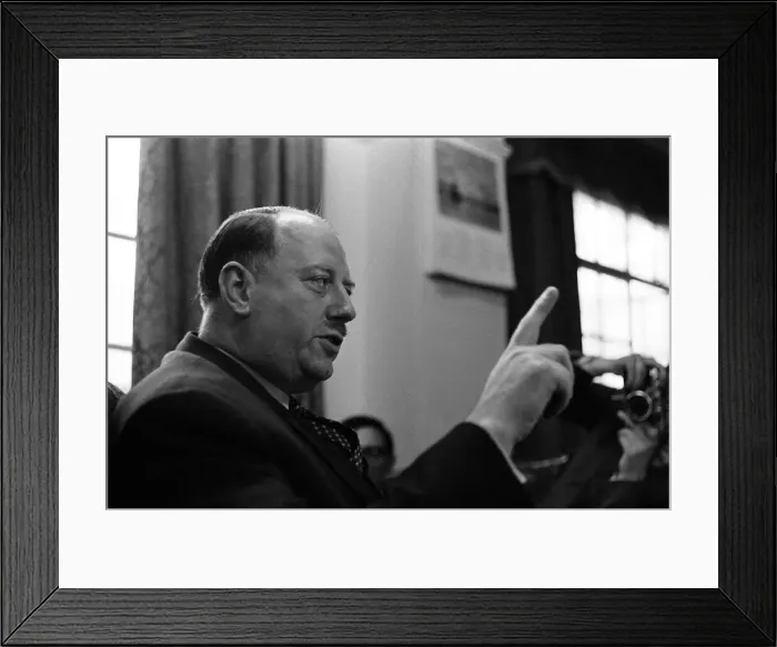 Framed Print : Dr Richard Beeching, Chairman of British Railways, pictured in his office Framed Print : Dr Richard Beeching, Chairman of British Railways, pictured in his office