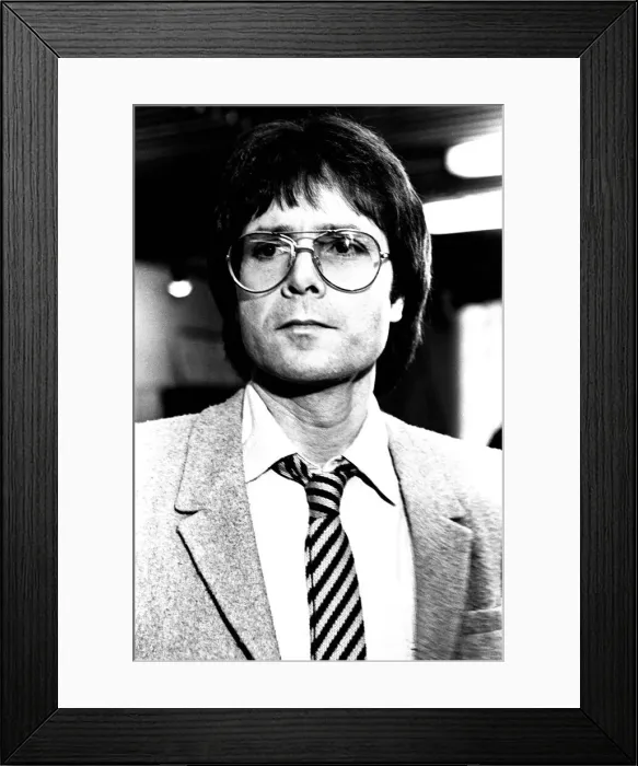 Framed Print : Pop star Cliff Richard was visiting Newcastle on 4th February 1981 to sing the praises of Framed Print : Pop star Cliff Richard was visiting Newcastle on 4th February 1981 to sing the praises of