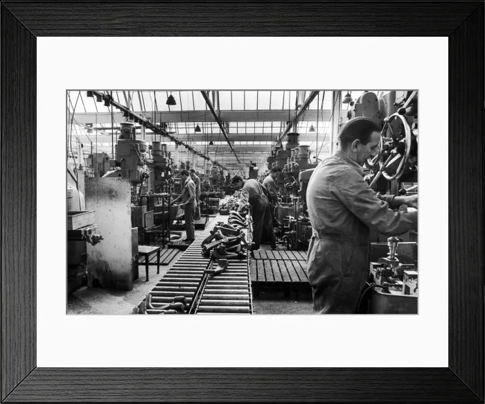 Framed Print : The engineering workshops at Avro Whitworth at Baginton Coventry. 24th May 1966 Framed Print : The engineering workshops at Avro Whitworth at Baginton Coventry. 24th May 1966