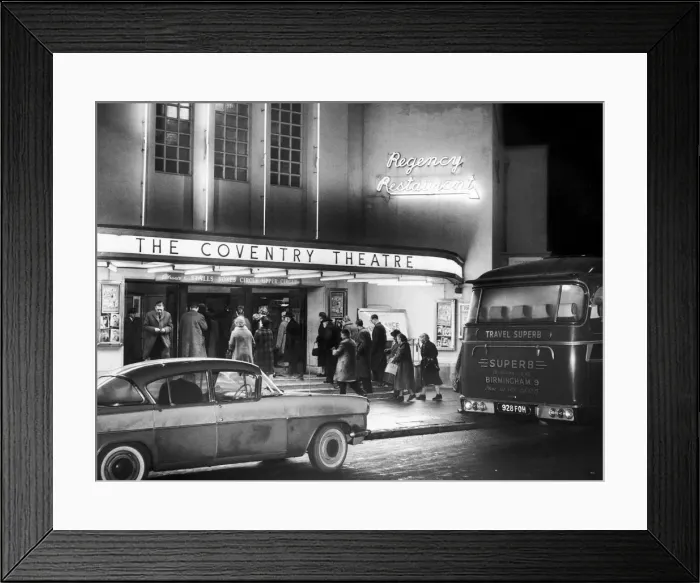 Framed Print : The Coventry Theatre Hales Street, Coventry 28th January 1963