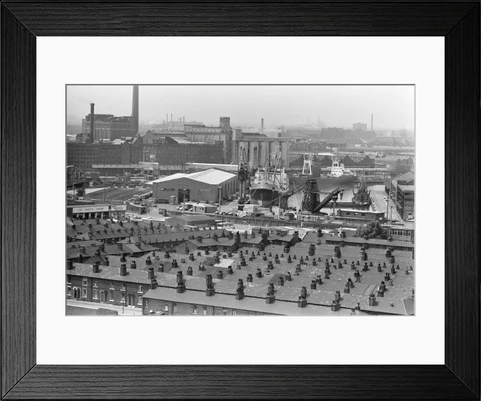 Framed Print : Salford, Manchester, 16th July 1974 Framed Print : Salford, Manchester, 16th July 1974