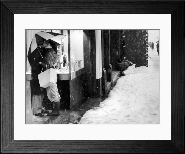 Framed Print : They ve got their love to keep them warm This young couple found love in each others