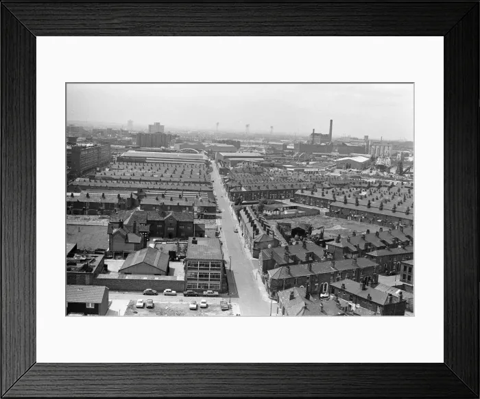 Framed Print : Salford, Manchester, 16th July 1974 Framed Print : Salford, Manchester, 16th July 1974