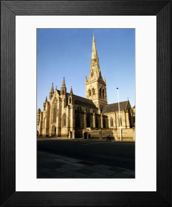 Framed Print : Salford Cathedral, Manchester. 21st January 1992. The Cathedral Church of St