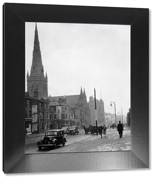 Salford Cathedral, Manchester. 7th March 1946. The Cathedral Church of St