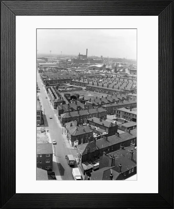 Framed Print : Salford, Manchester, 16th July 1974 Framed Print : Salford, Manchester, 16th July 1974