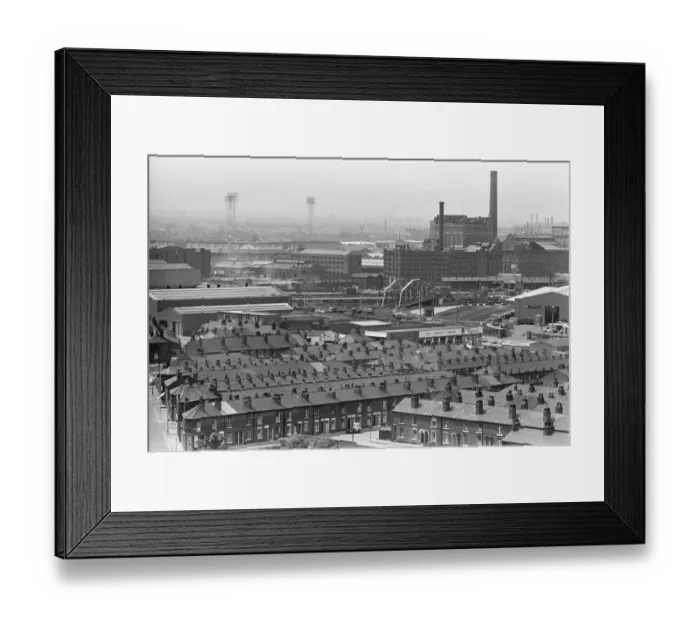 Framed Print : Salford, Manchester, 16th July 1974