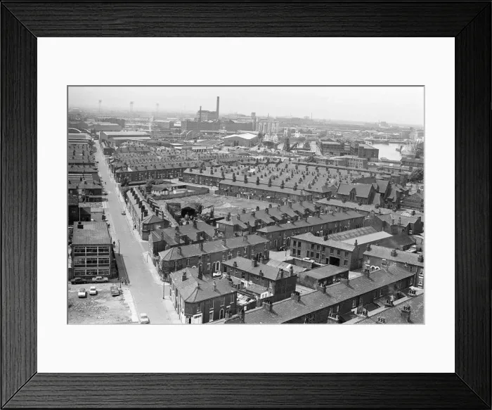 Framed Print : Salford, Manchester, 16th July 1974 Framed Print : Salford, Manchester, 16th July 1974