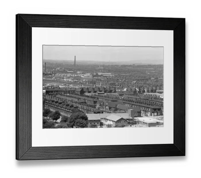 Framed Print : Salford, Manchester, 16th July 1974