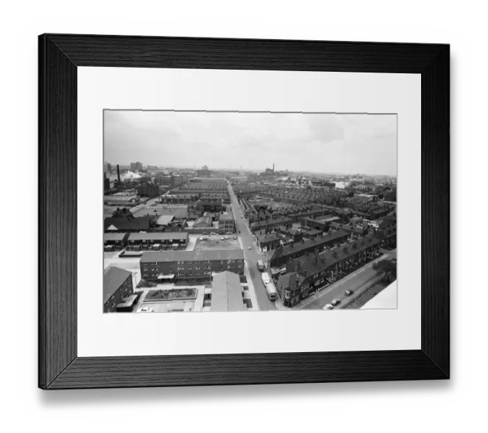 Framed Print : Salford, Manchester, 16th July 1974 Framed Print : Salford, Manchester, 16th July 1974