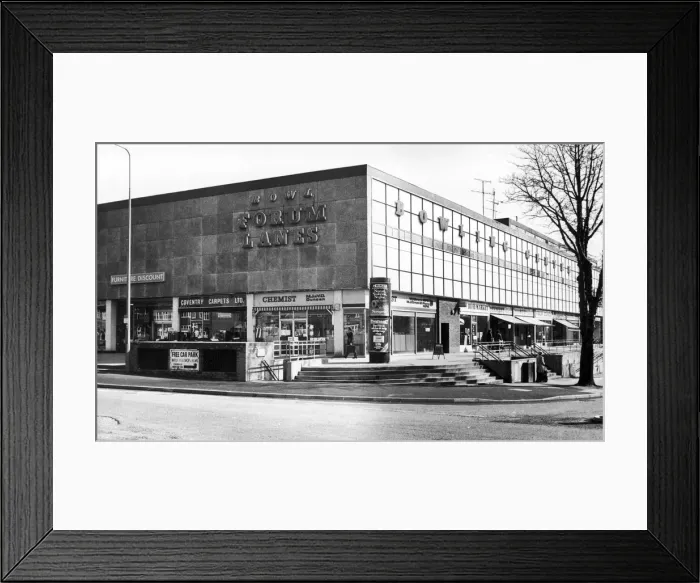Framed Print : The Forum Lanes shopping centre. 13 April 1979