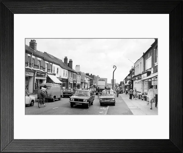 Framed Print : Bustling Earlsdon Street Coventry. 23rd August 1979 Framed Print : Bustling Earlsdon Street Coventry. 23rd August 1979