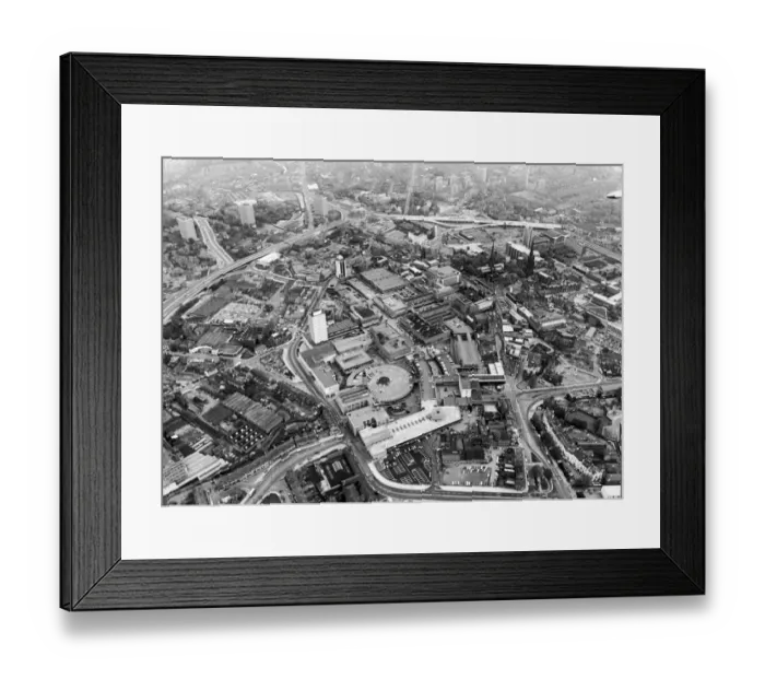 Framed Print : Aerial view of Coventry City Centre 23rd July 1969