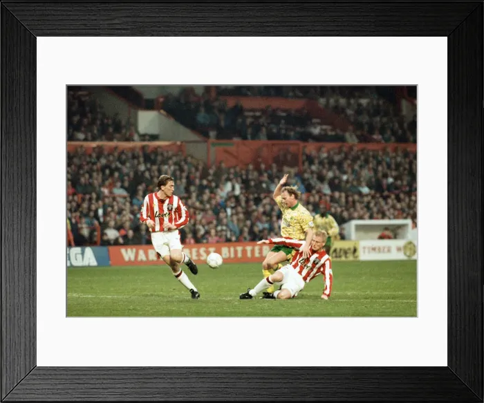 Framed Print : Sheffield United 1 v Norwich City 2 Premiership match at Bramall Lane Attendance 18 Framed Print : Sheffield United 1 v Norwich City 2 Premiership match at Bramall Lane Attendance 18