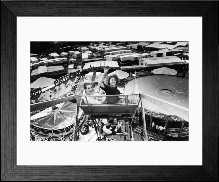 Framed Print : Out for a spin: Leighton Ravenhill, 15 and sister Esther Framed Print : Out for a spin: Leighton Ravenhill, 15 and sister Esther