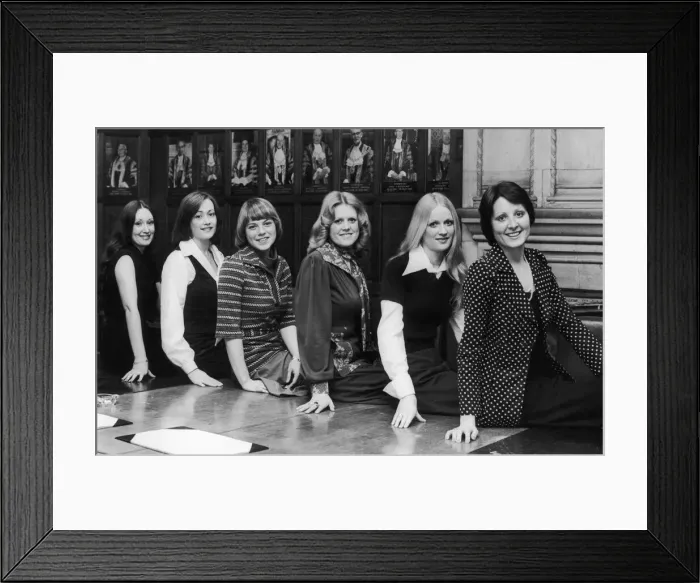 Framed Print : Six of the best. The six girls who won their way through to the finals of the Coventry Framed Print : Six of the best. The six girls who won their way through to the finals of the Coventry