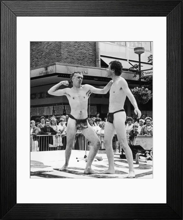 Framed Print : Cabaret duo Desperate Men raised a few eyebrows when they took the stage in Coventry Framed Print : Cabaret duo Desperate Men raised a few eyebrows when they took the stage in Coventry